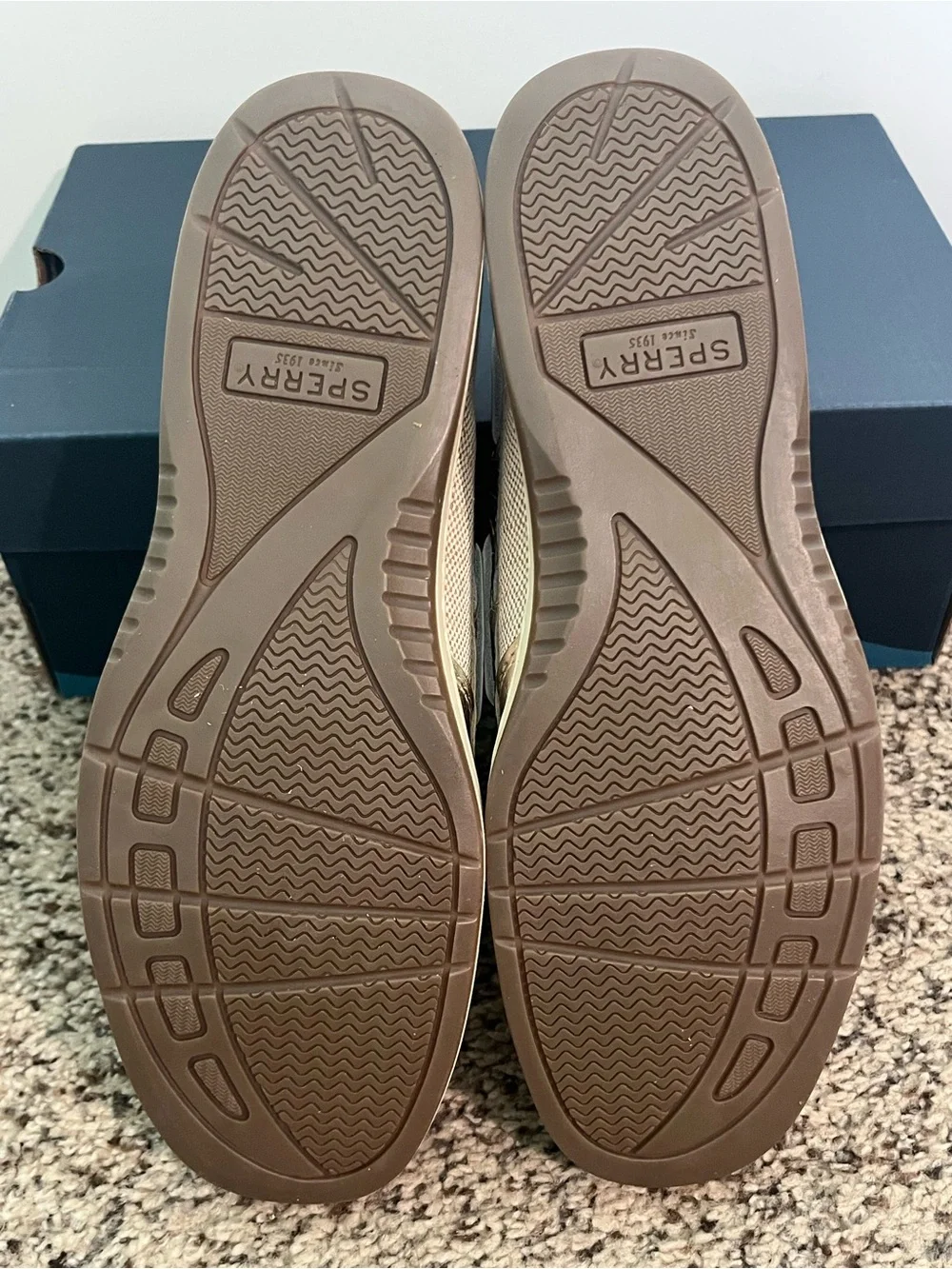 Sperry Metallic Silver Boat Shoes